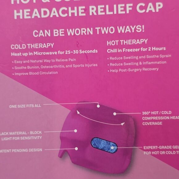Bliss Hot & Cold Compress Headache Relief Cap - Picture 6 of 6